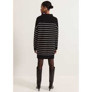 Phase Eight Skylar Stripe Funnel Neck Jumper Dress